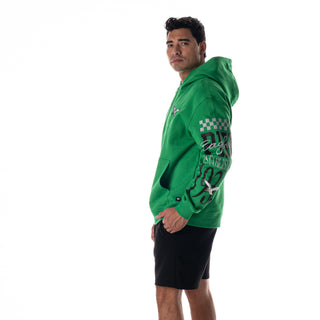 Philadelphia Eagles Unisex Graphic Sleeve Hoodie - Kelly Green