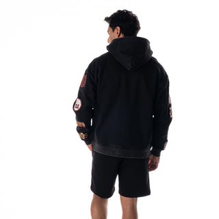 Cleveland Cavs Unisex Old & New Logo Full Zip Hoodie - Black