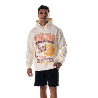 Cleveland Cavs Unisex Vintage Graphic Hoodie - Vintage White