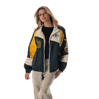 Green Bay Packers Women's Oversized Raglan Track Jacket - Multi