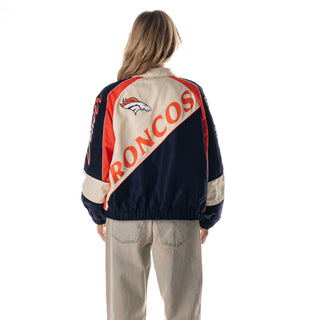 Denver Broncos Women's Oversized Raglan Track Jacket - Multi