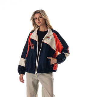 Denver Broncos Women's Oversized Raglan Track Jacket - Multi