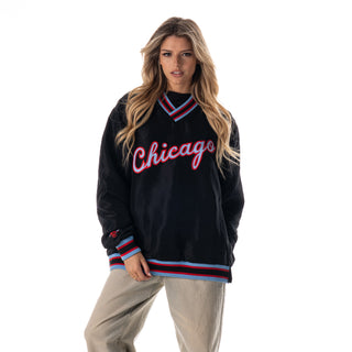Chicago Bulls Unisex City Edition Windbreaker - Black
