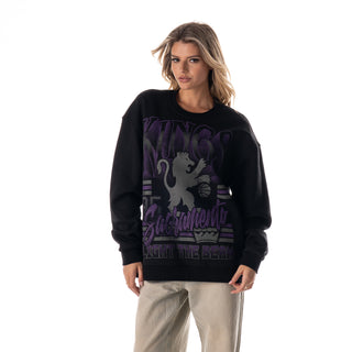 Sacramento Kings Unisex Crew Fleece - Black