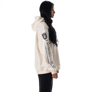 Las Vegas Raiders Unisex Graphic Sleeve Hoodie - Vintage White