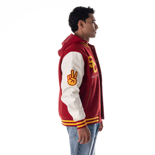USC Hooded Varsity Jacket – Cardinal