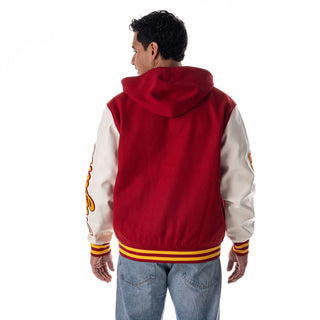 USC Hooded Varsity Jacket – Cardinal