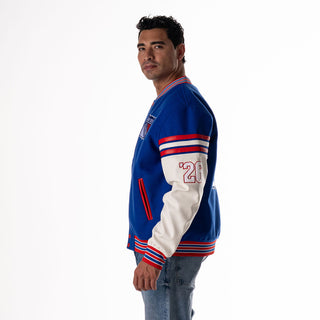 New York Rangers Hooded Varsity Jacket – Navy