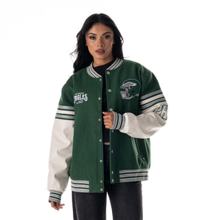 Philadelphia Eagles Unisex Varsity Jacket - Kelly Green