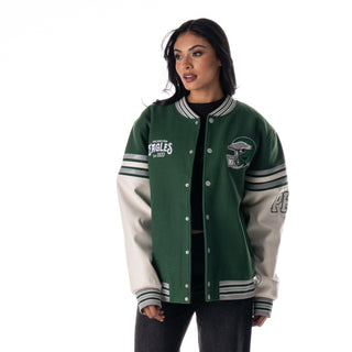 Philadelphia Eagles Unisex Varsity Jacket - Kelly Green