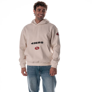 San Francisco 49ers Corduroy Hoodie - Cream