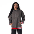 Ohio State Buckeyes Unisex Contrast Rib Hoodie - Charcoal view 1