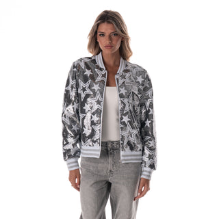 Dallas Cowboys Women's Sequin Jacket - Silver