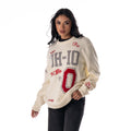 Ohio State Buckeyes Women's All-Over Jacquard Sweater - Cream view 2