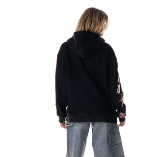 Cleveland Cavs Unisex Old & New Logo Full Zip Hoodie - Black