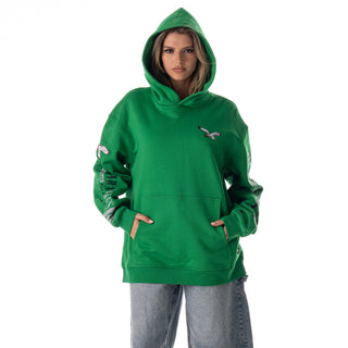 Philadelphia Eagles Unisex Graphic Sleeve Hoodie - Kelly Green