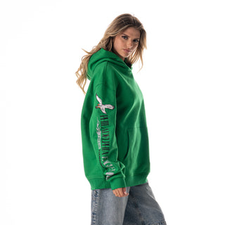Philadelphia Eagles Unisex Graphic Sleeve Hoodie - Kelly Green