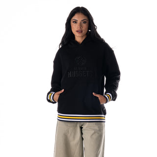 Denver Nuggets Unisex Hoodie W/Contrast Rib - Black