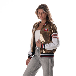 San Francisco 49ers SEQUIN JACKET - Gold