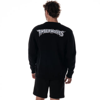 Minnesota Timberwolves Unisex Jacquard Button Up Cardigan - Black