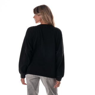 Phoenix Suns Women's Oversized Graphic Dolman L/S Tee - Black