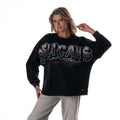 New Orleans Pelicans Women's Oversized Graphic Dolman L/S Tee - Black view 1