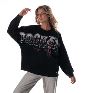 Houston Rockets Oversized Graphic Dolan L/S Tee - Black