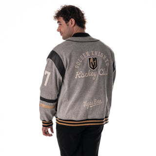 Vegas Golden Knights Unisex Retro Oversized Denim Jacket - Grey (PREORDER)