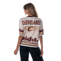 Cleveland Cavs Women's Mesh Jersey Crew Top - White view 2