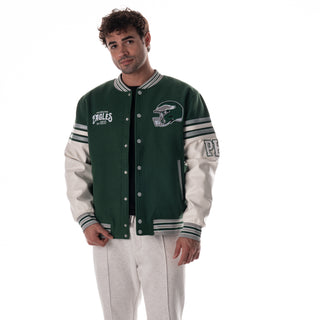 Philadelphia Eagles Unisex Varsity Jacket - Kelly Green