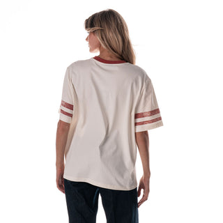 USC Vintage Drop Shoulder Tee - Cream