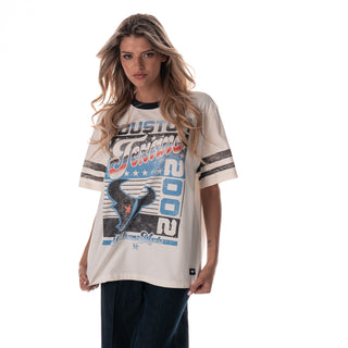 Houston Texans Women's Vintage Drop Shoulder - Cream