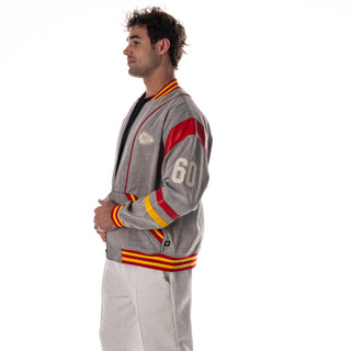Kansas City Chiefs Retro Unisex Oversized Denim Jacket - Grey