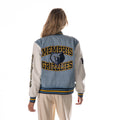 Memphis Grizzlies Women's Denim Varsity Jacket - Denim view 3