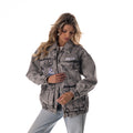 Buffalo Bills Women's Denim Jacket W/ Crystal Rock Detail - Grey Denim view 2