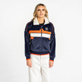 Detroit Tigers Women’s Cropped Corduroy Jacket - Navy view 2