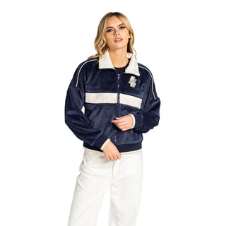 Chicago Cubs Women’s Cropped Corduroy Jacket - Navy
