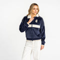 Chicago Cubs Women’s Cropped Corduroy Jacket - Navy view 2