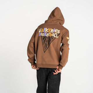Golden State Valkyries Unisex Oversized Hoodie - Brown