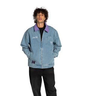 Golden State Valkyries Unisex Pinstripe Denim Jacket - Light Denim