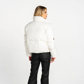 San Francisco Giants Women’s Cropped Puffer Jacket - Cream