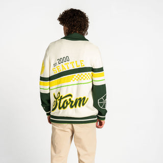 Seattle Storm Jacquard Button-Up - Cream