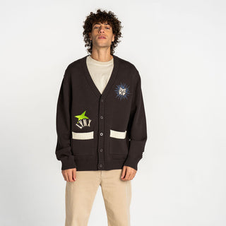 Minnesota Lynx Jacquard Button-Up Cardigan - Anthracite