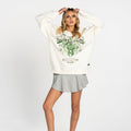 Milwaukee Bucks Oversized Graphic Crewneck - Vintage White view 3