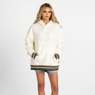 Los Angeles FC Embroidered Ribbed Hoodie - Black