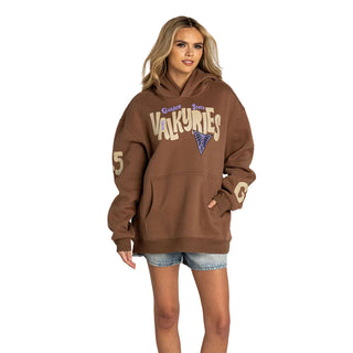 Golden State Valkyries Unisex Oversized Hoodie - Brown