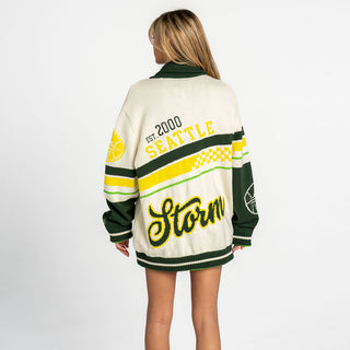 Seattle Storm Jacquard Button-Up - Cream