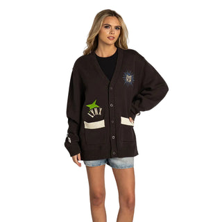 Minnesota Lynx Jacquard Button-Up Cardigan - Anthracite