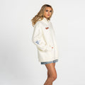 Baltimore Orioles Denim Patched Hoodie - White view 3