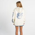 Baltimore Orioles Denim Patched Hoodie - White view 4